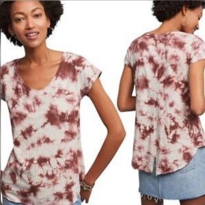 Anthropologie Porridge Tie Dye Pocket Tee